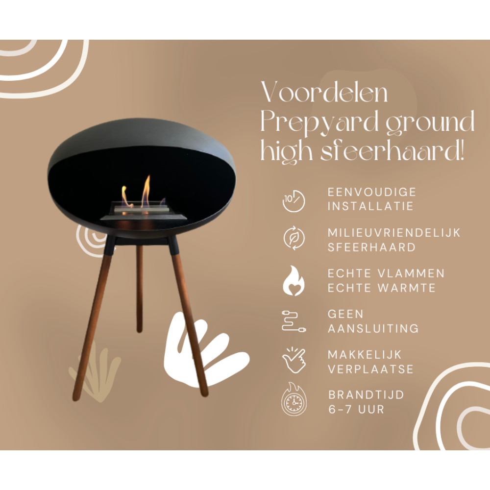 Prepyard ground high bio-ethanol sfeerhaard 2
