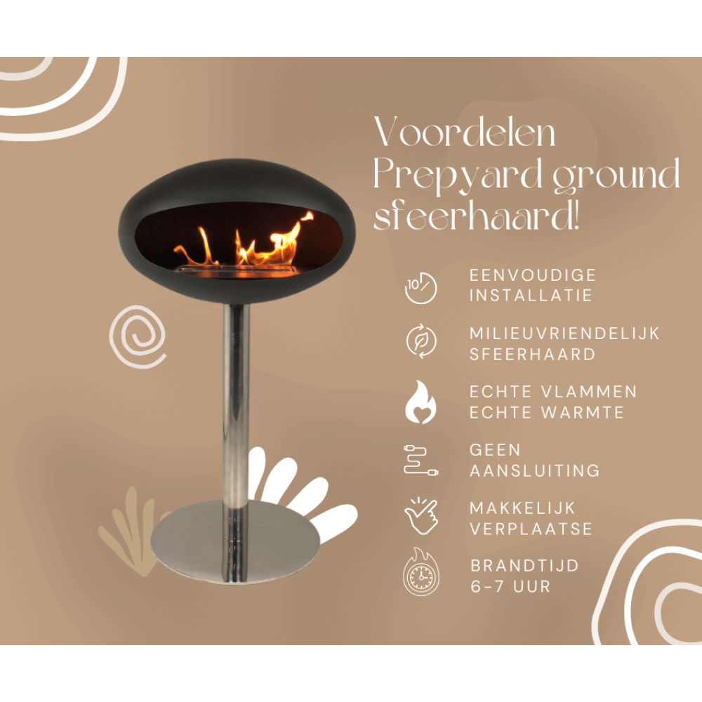 Prepyard Ground bio ethanol Sfeerhaard kachel kopen